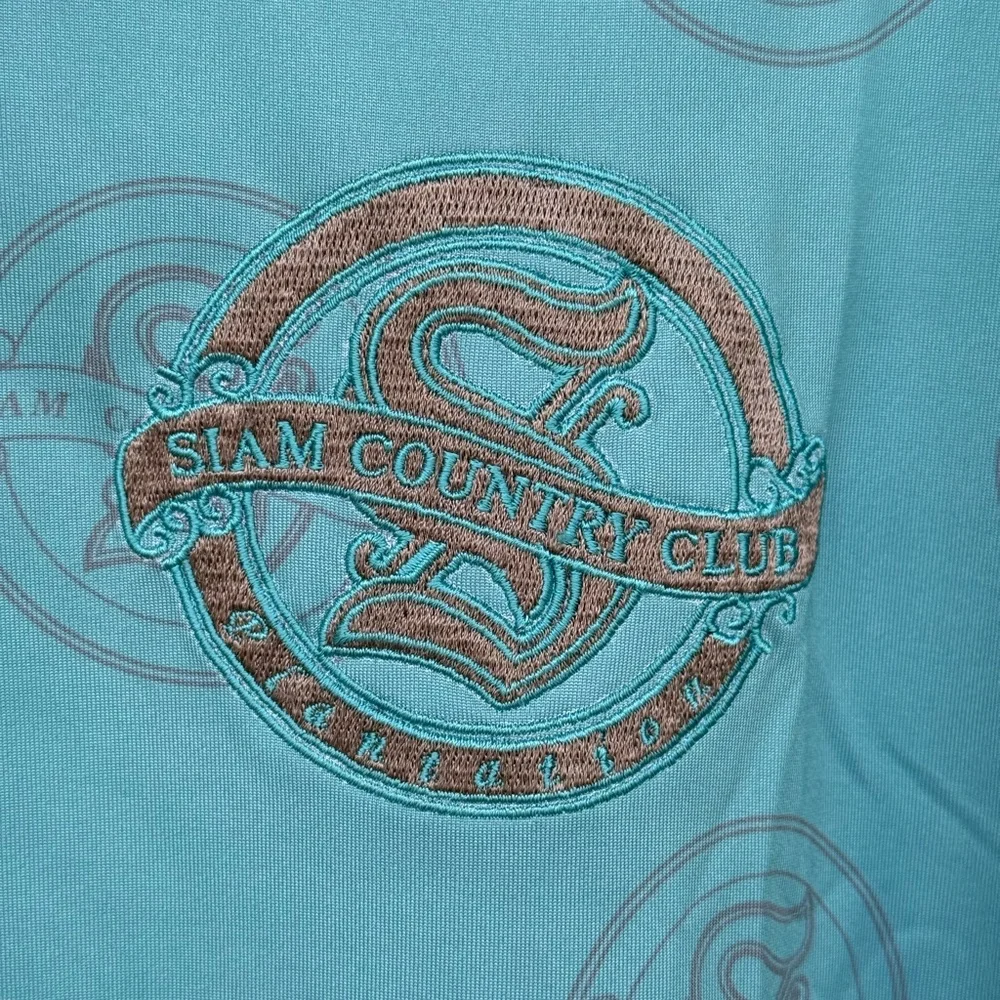 Siam Country Club Plantation-Men's Teal Polo Golf Shirt GUC - Picture 5 of 6